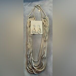 Coldwater Creek Silver Teardrop Earrings